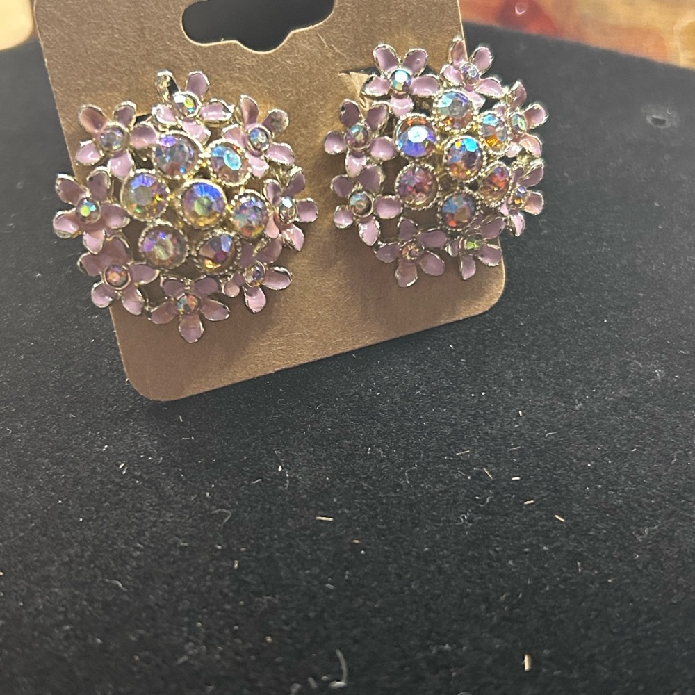 KRAMER Floral Crystal Earrings